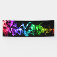 Colourful Abstract Smoke - A Rainbow in the Dark