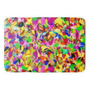 Colourful Abstract Spectrum Pattern Bath Mat