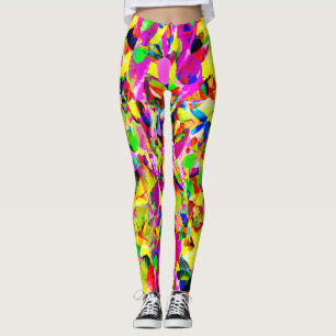 Colourful Abstract Spectrum Pattern Leggings
