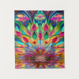 Colourful Abstract Stained Glass Tapestry