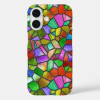 Colourful Abstract Stained Glass Window