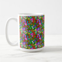 Colourful Abstract Stained Glass Window