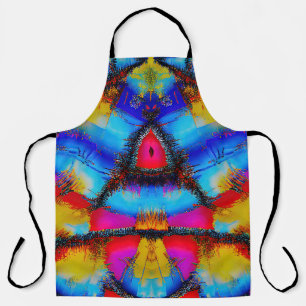 Colourful Abstract Stich Pattern Apron