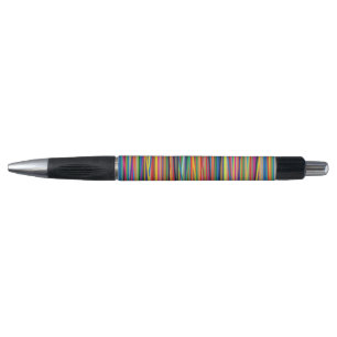 Colourful abstract stripes design adult cloth face pen