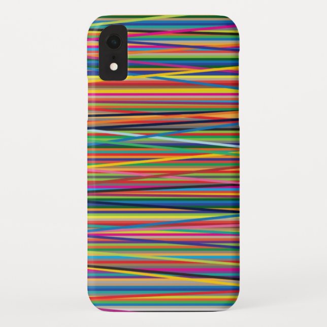 Colourful abstract stripes design Case-Mate iPhone case (Back)