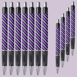 Colourful Abstract Stripes Pattern Pen