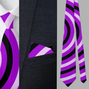 Colourful Abstract Stripes Pattern Tie