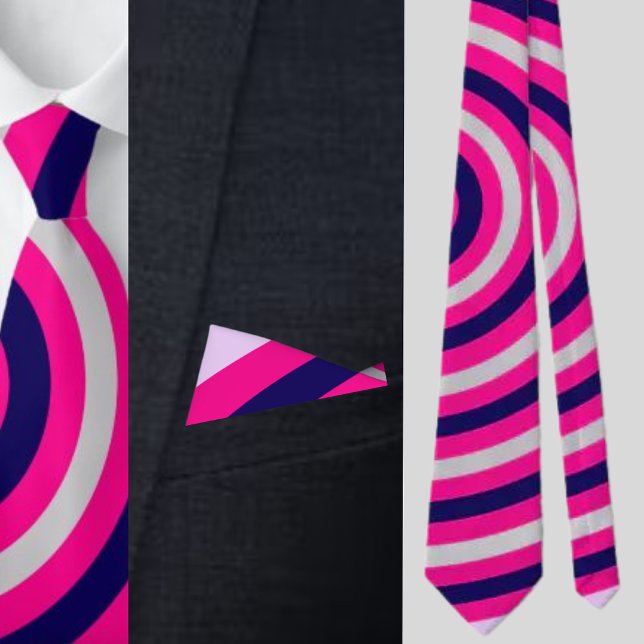 Colourful Abstract Stripes Pattern          Tie (Creator Uploaded)