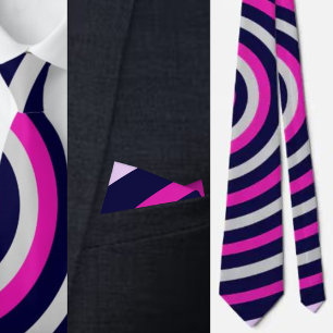 Colourful Abstract Stripes Pattern Tie