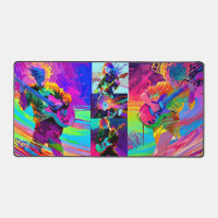 Colourful Abstract Stylized Pop Art Anime Rockstar