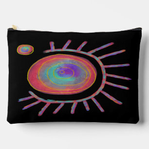 Colourful Abstract Sun Accessory Pouch