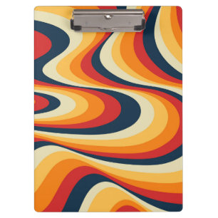 Colourful abstract swirl design  clipboard