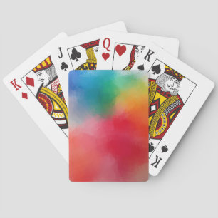 Colourful Abstract Template Custom Elegant Modern Playing Cards