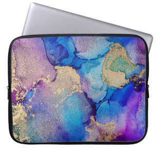 Colourful Abstract: Textured Oil Painting. Laptop Sleeve