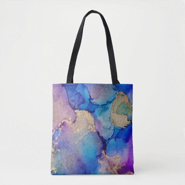 Colourful Abstract: Textured Oil Painting. Tote Bag (Front)