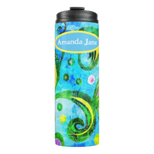 Colourful Abstract  Thermal Tumbler
