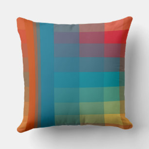 Colourful Abstract Throw Pillow