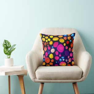 Colourful Abstract Throw Pillow
