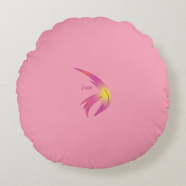 Colourful Abstract Throw Pillow (Front)