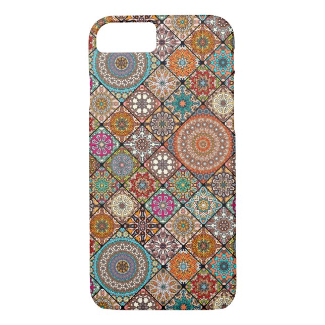 Colourful abstract tile pattern design Case-Mate iPhone case (Back)