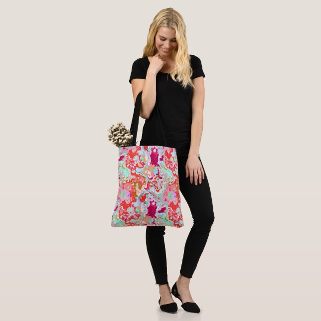 Colourful Abstract Tote Bag (On Model)
