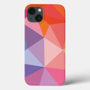Colourful Abstract Triangle Pattern iPhone 13 Case