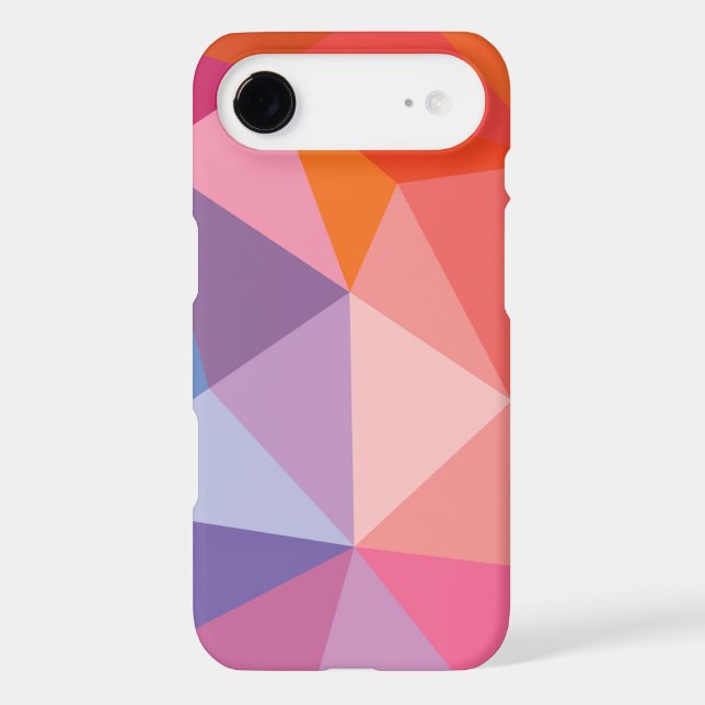 Colourful Abstract Triangle Pattern Case-Mate iPhone Case (Back)