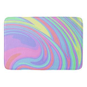 Colourful  Abstract Unicorn Bath Mat