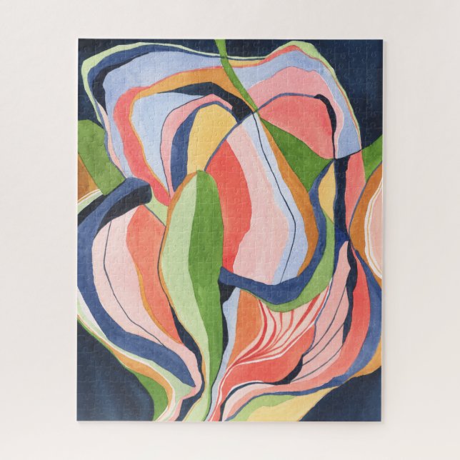 Colourful Abstract Watercolor Art Jigsaw Puzzle (Vertical)