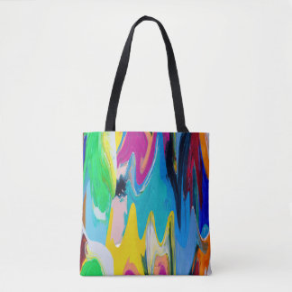 Colourful abstract, watercolor motion blur. tote bag