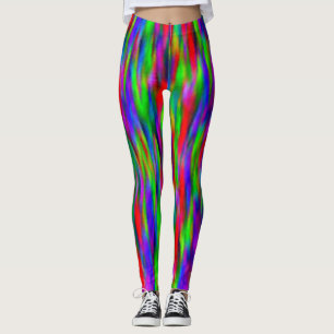 Colourful Abstract Watercolors Gone Wild Leggings
