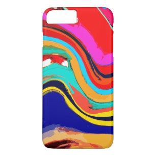 Colourful Abstract Wave of Colour iPhone 7 Plus Ca Case-Mate iPhone Case