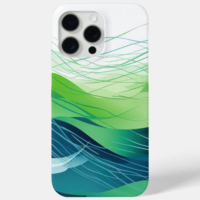 Colourful abstract waves design Case-Mate iPhone case (Back)