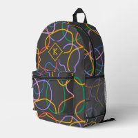Colourful Abstract Wavy Lines Pattern