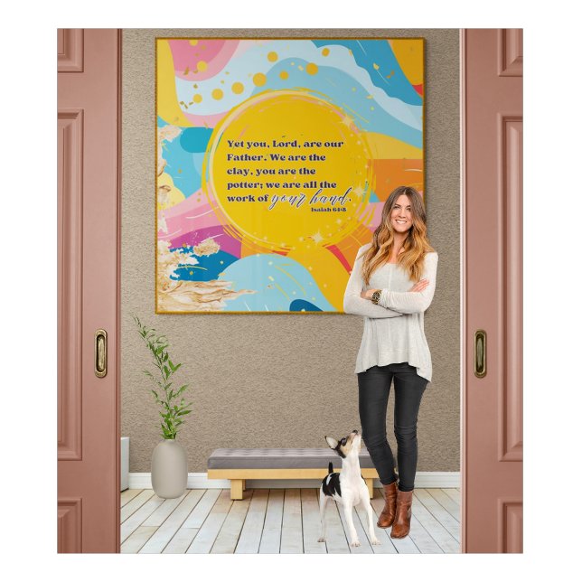 Colourful Abstract We Are The Clay Christian Faith Poster (Creator Uploaded)