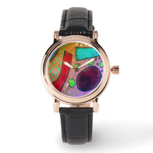 Colourful Abstract Wearable Art Watch