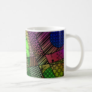 Colourful Abstract with Textures & Patterns Coffee Mug