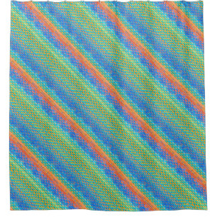 Colourful Abstract Woven Digital Pattern