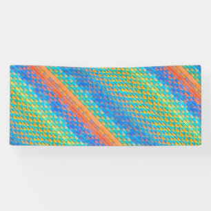 Colourful Abstract Woven Digital Pattern Banner