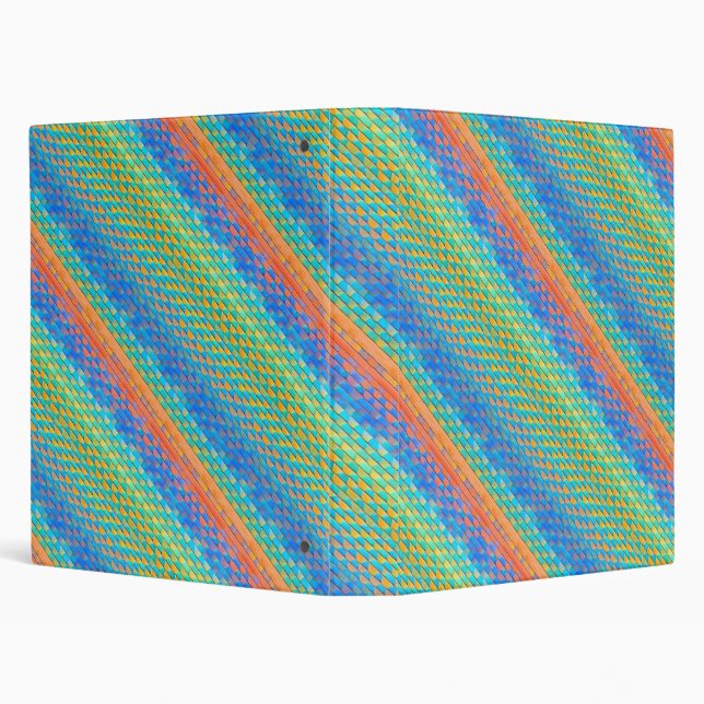 Colourful Abstract Woven Digital Pattern Binder (Background)
