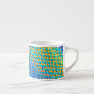 Colourful Abstract Woven Digital Pattern Espresso Cup
