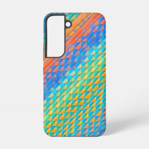 Colourful Abstract Woven Digital Pattern Samsung Galaxy Case