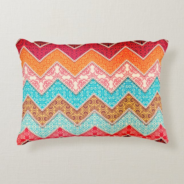 Colourful  accent pillow (Front)