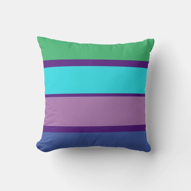 Colourful Accent Throw Pillow (Front)