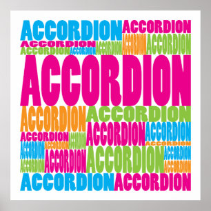 Colourful Accordion Poster