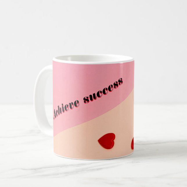Colourful Achieve Success mug (Front Left)