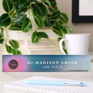 Colourful Acrylic Desk Name Plate