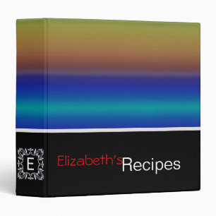 Colourful Acrylic Rainbow Abstract #4 Binder