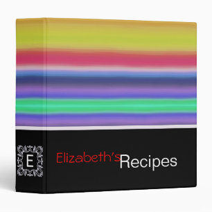 Colourful Acrylic Rainbow Abstract #5 Binder
