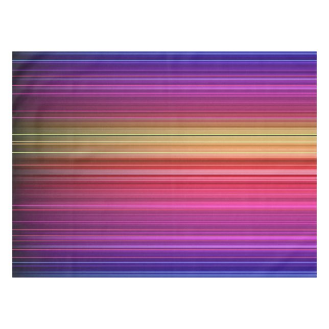 Colourful Acrylic Vertical Rainbow Pattern | Tablecloth (Front (Horizontal))